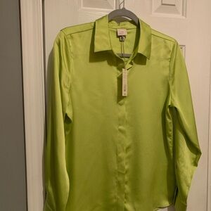 A New Day Vibrant Green Blouse